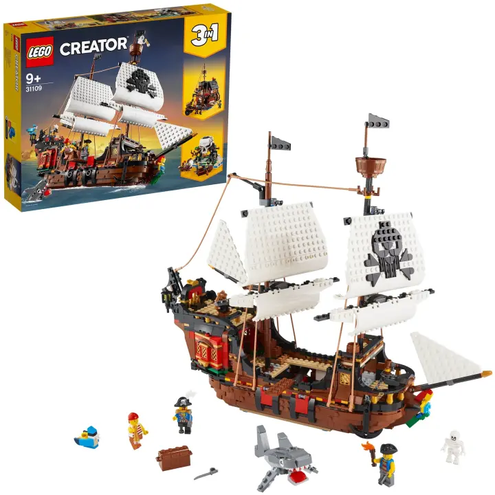 Конструктор LEGO Creator 3 in 1 31109 Пиратский корабль, 1264 дет.