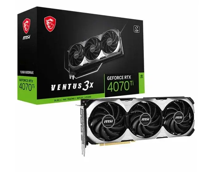 Топовая Видеокарта MSI VENTUS 3X GeForce RTX 4070 TI 12GB/ The Casting of Frank Stone, Death Stranding, RDR 2, ALAN WAKE 2, CONTROL